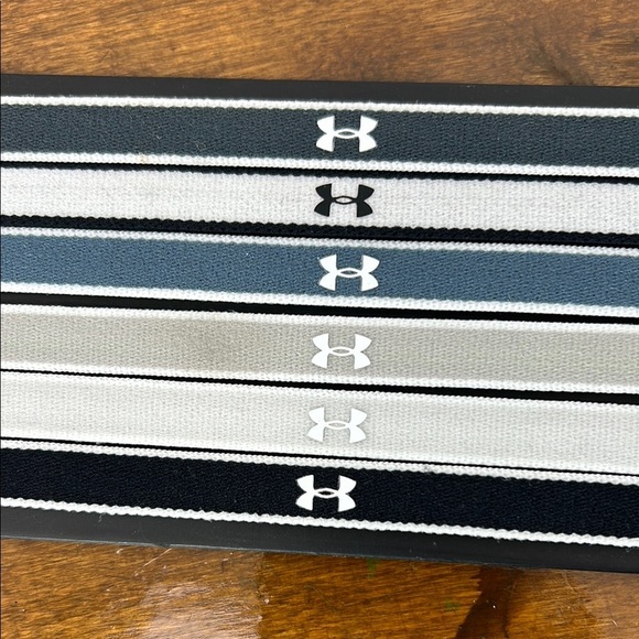 Under Armour Headbands Set - Black, Gray, White Soccer Hair Sport Gym Workout - Picture 4 of 5